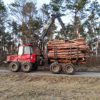 Abtransport von Holzernte Fuchs